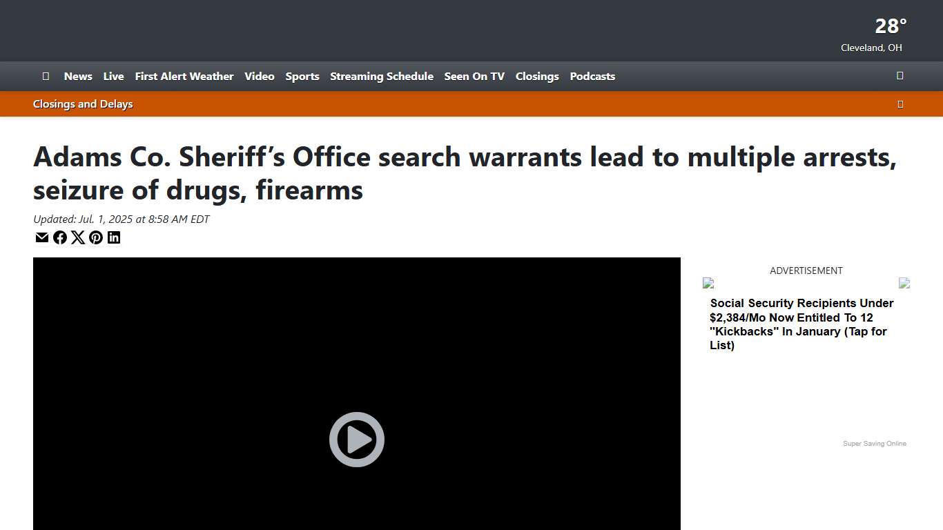 Adams Co. Sheriff’s Office search warrants lead to multiple arrests, seizure of drugs, firearms