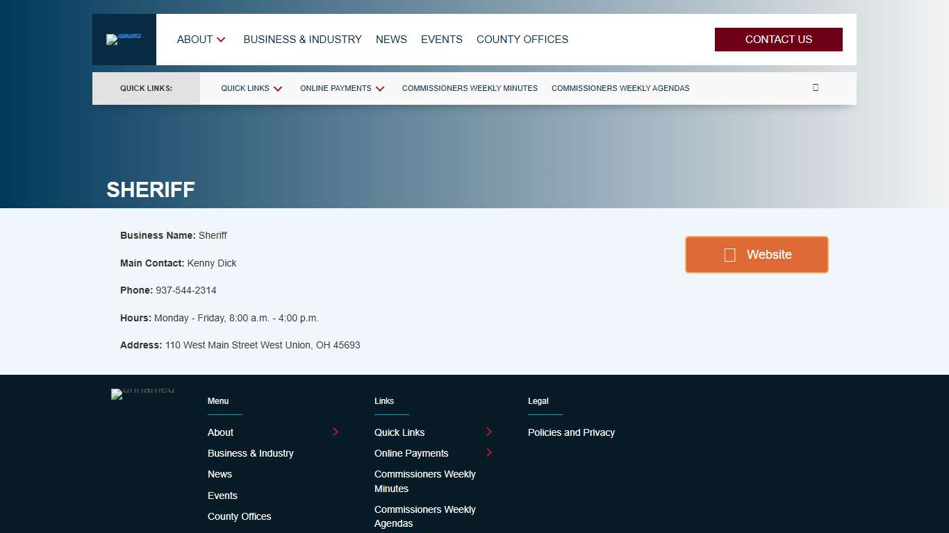 Sheriff – Adams County Government